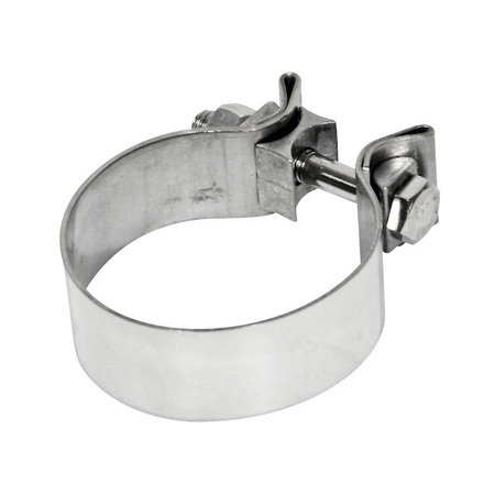 A & I PRODUCTS Clamp, 3", Stainless Steel, For 3" Chrome Stack 8" x5" x1" A-ZNL90873A